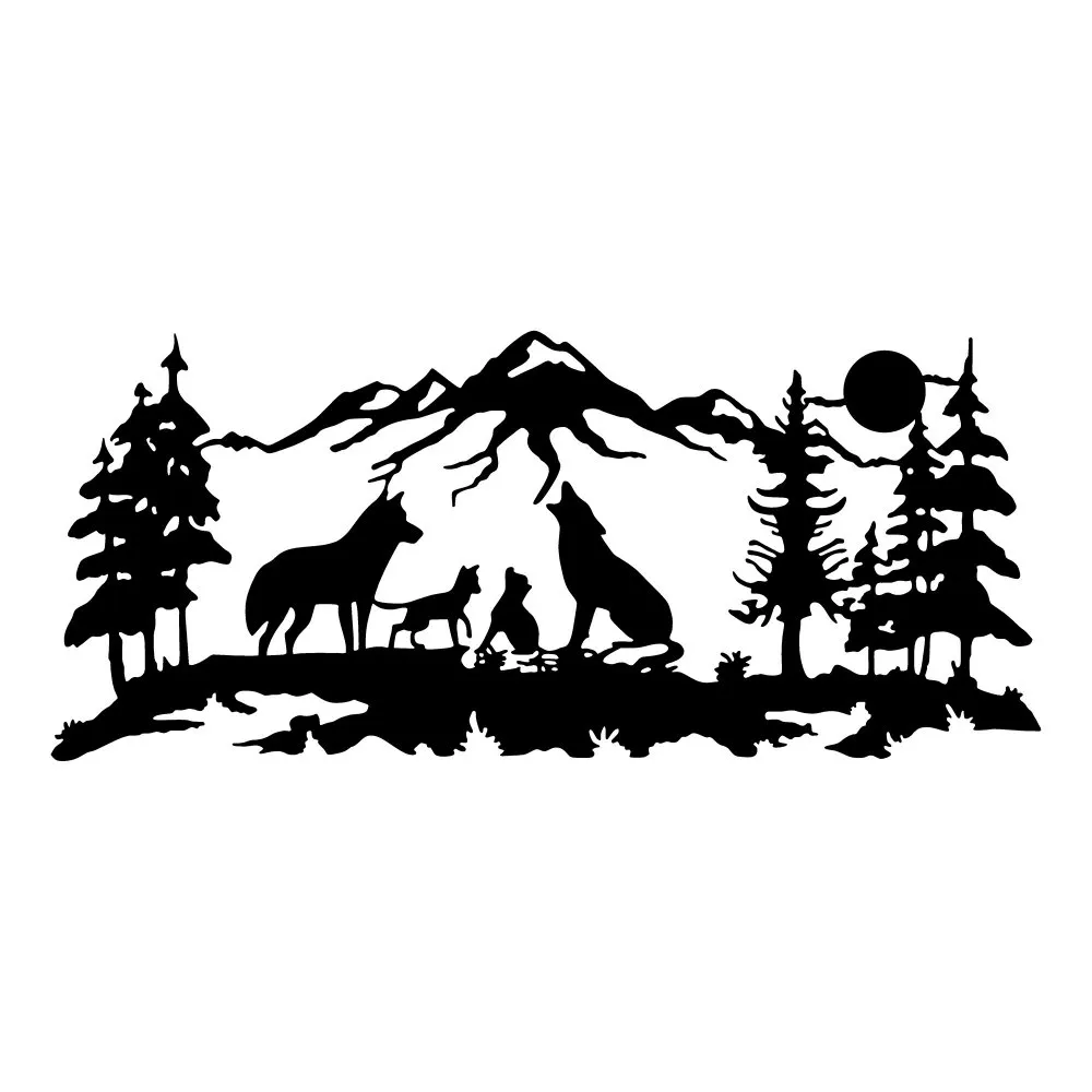 Zidna dekoracija Wolf Pack