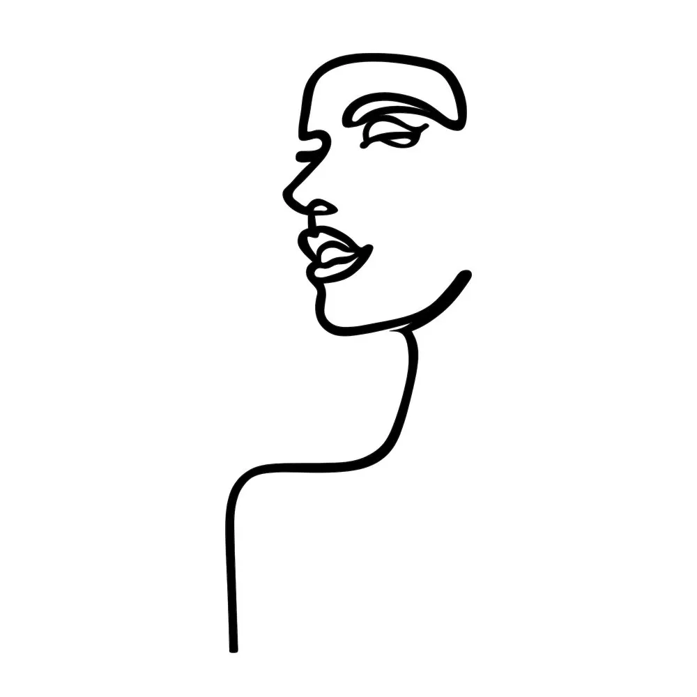 Zidna dekoracija Woman Profile