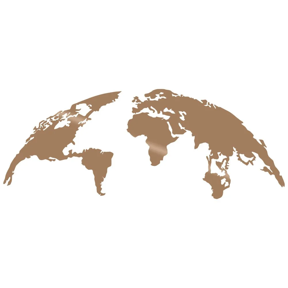 Zidna dekoracija World Map Large Copper