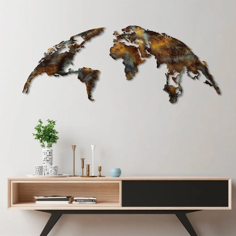 Zidna dekoracija World Map Medium 3