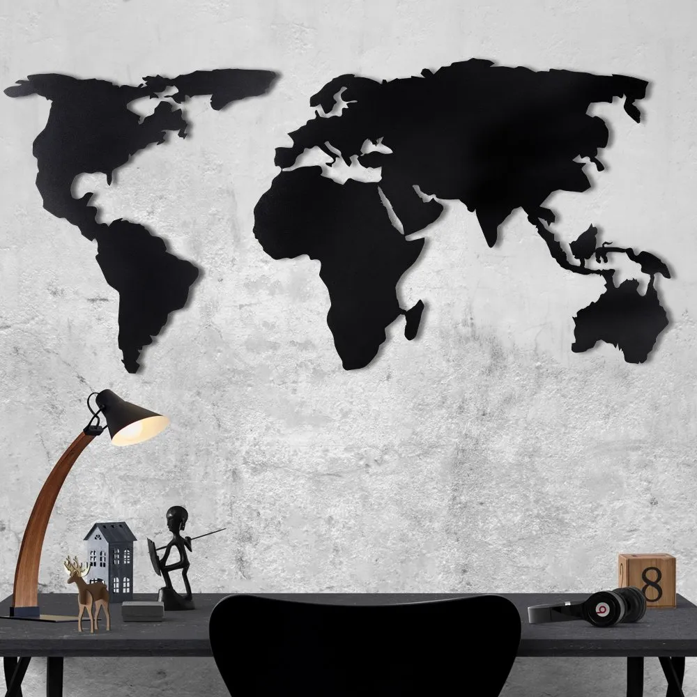 Zidna dekoracija World Map Silhouette