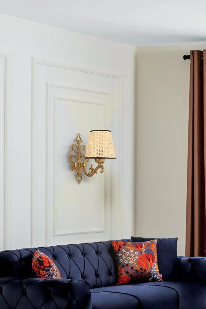 Zidna lampa Claire Coral Natural Gold