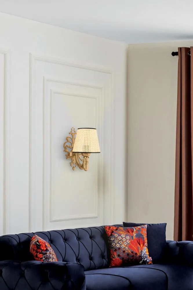 Zidna lampa Gloria Coral Natural Gold