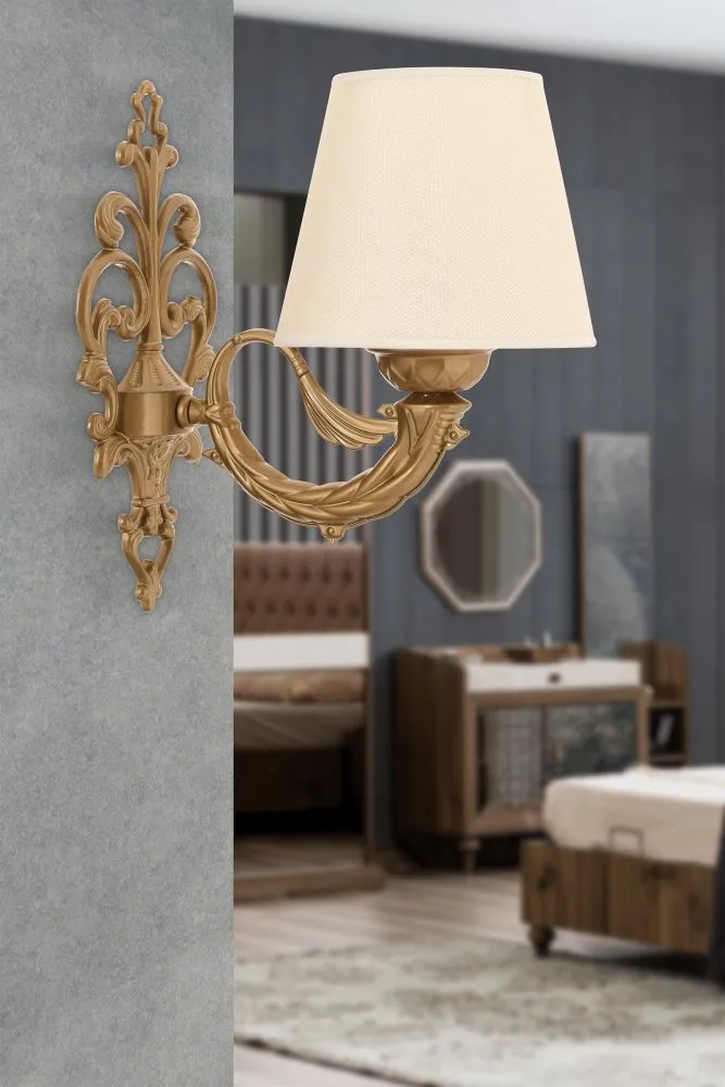 Zidna lampa Lily Cream Gold