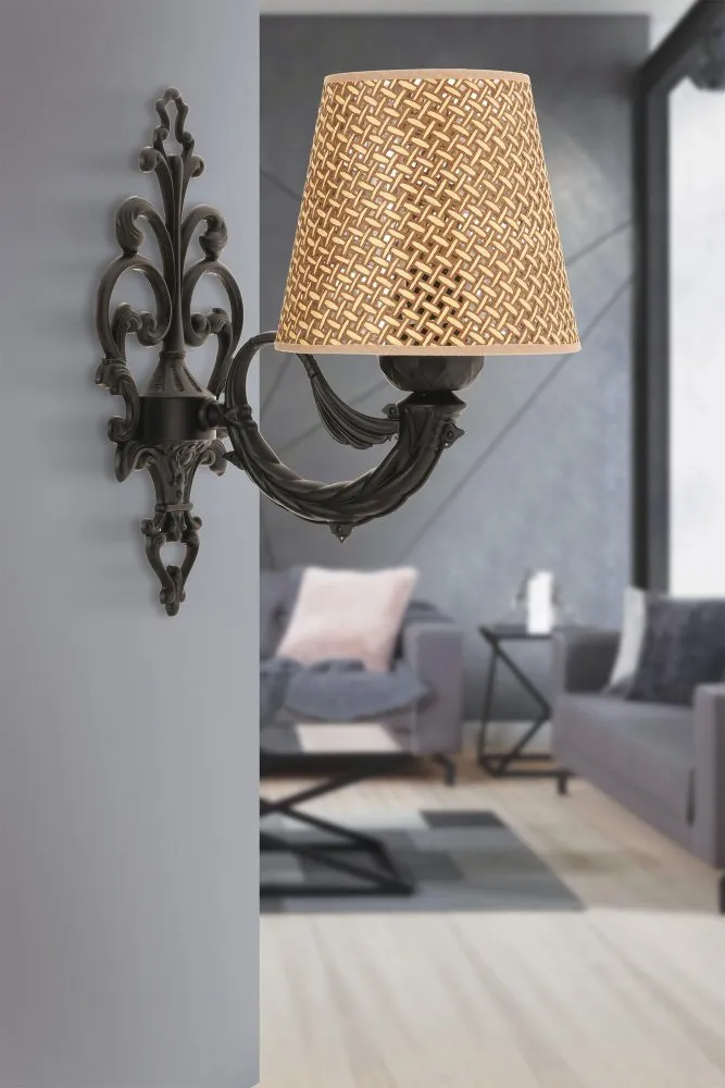 Zidna lampa Lily Hazeran Natural Black