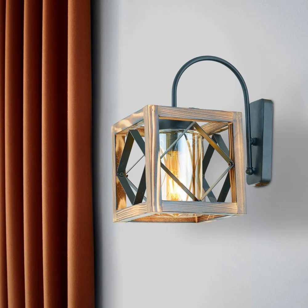 Zidna lampa Zikzak Camlı Aplik