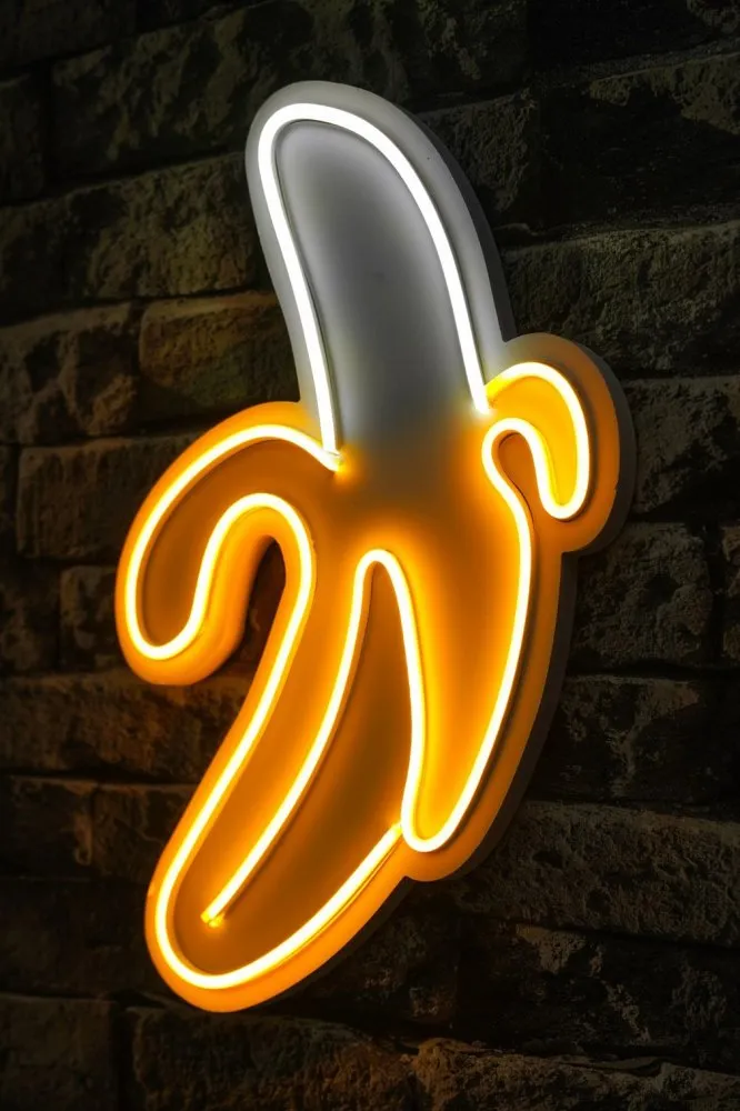 Zidna LED dekoracija Banana YellowWhite