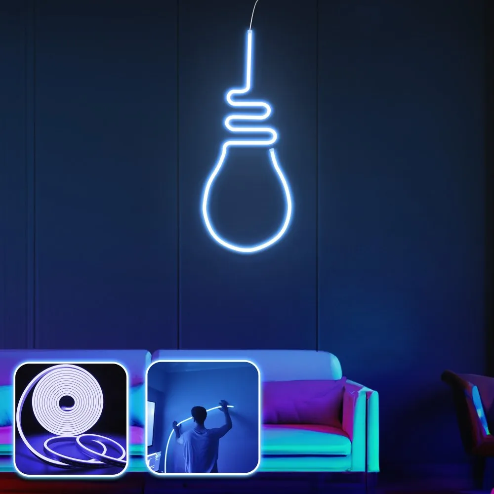 Zidna LED dekoracija Bulb Light Medium Blue