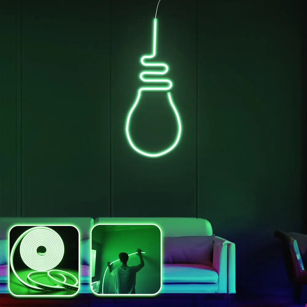 Zidna LED dekoracija Bulb Light Medium Green