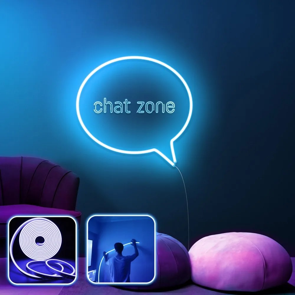 Zidna LED dekoracija Chat Zone Medium Blue