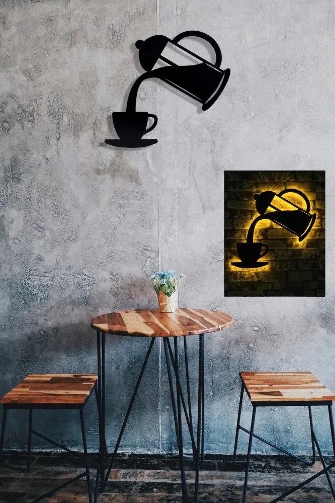 Zidna LED dekoracija Coffee Yellow
