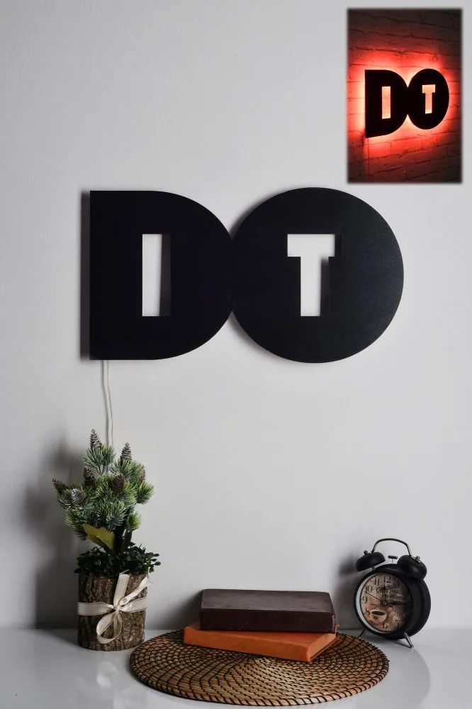 Zidna LED dekoracija Do It Red