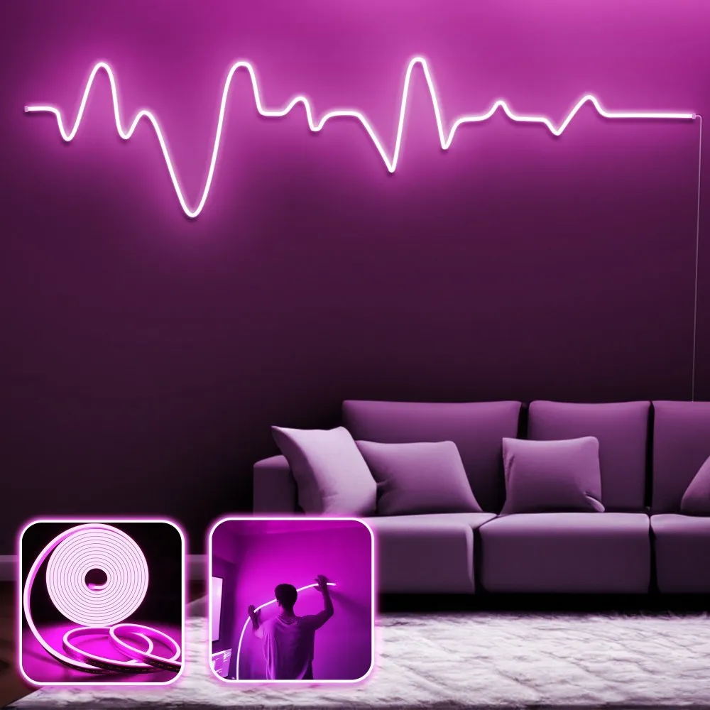 Zidna LED dekoracija Gamer Adrenaline XL Pink