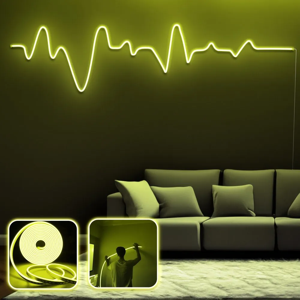 Zidna LED dekoracija Gamer Adrenaline XL Yellow