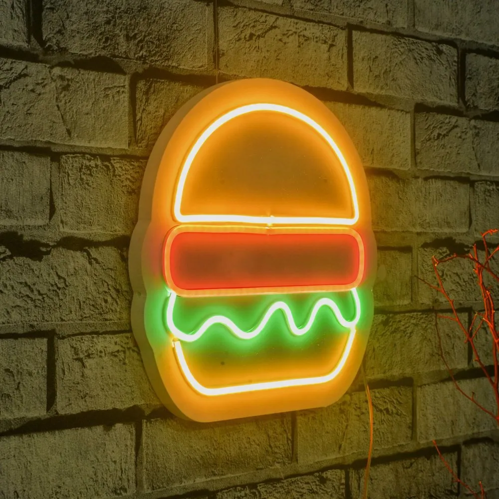 Zidna LED dekoracija Hamburger Multicolor