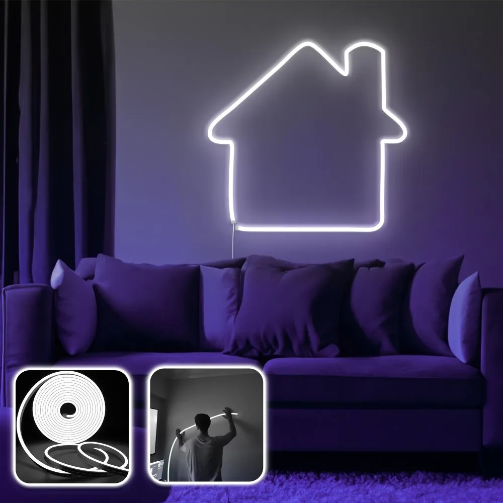 Zidna LED dekoracija Home Medium White