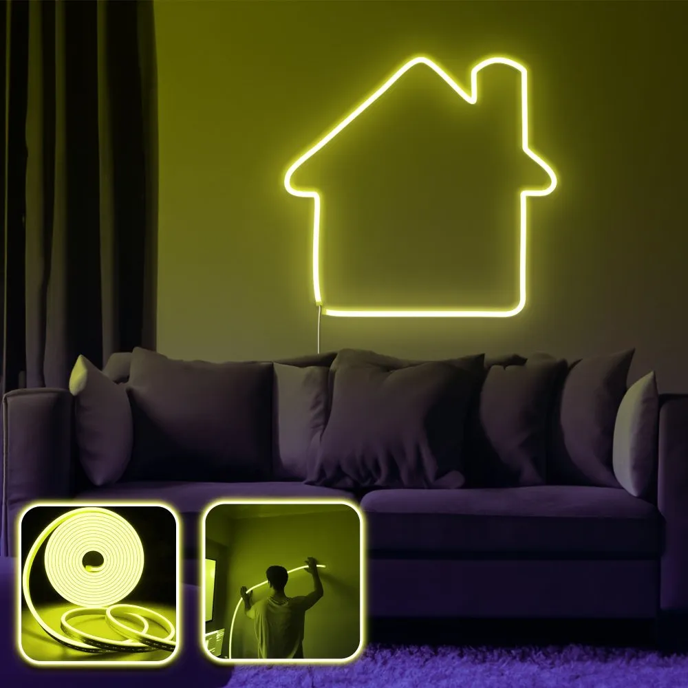 Zidna LED dekoracija Home Medium Yellow