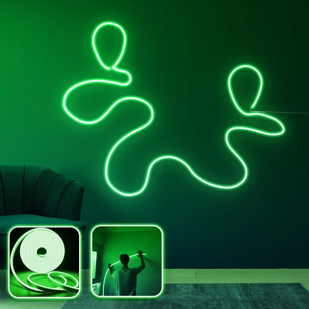 Zidna LED dekoracija Journey XL Green