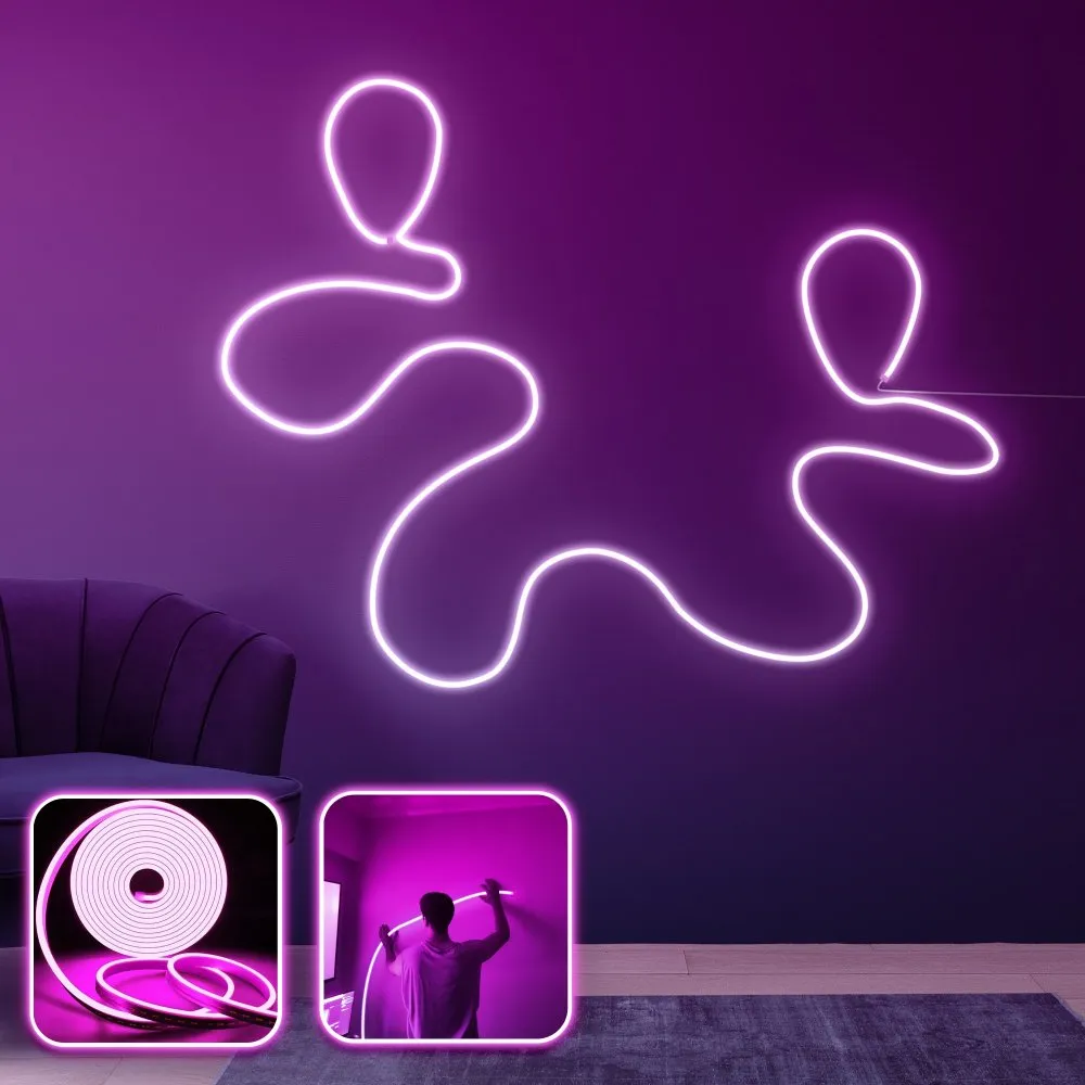 Zidna LED dekoracija Journey XL Pink