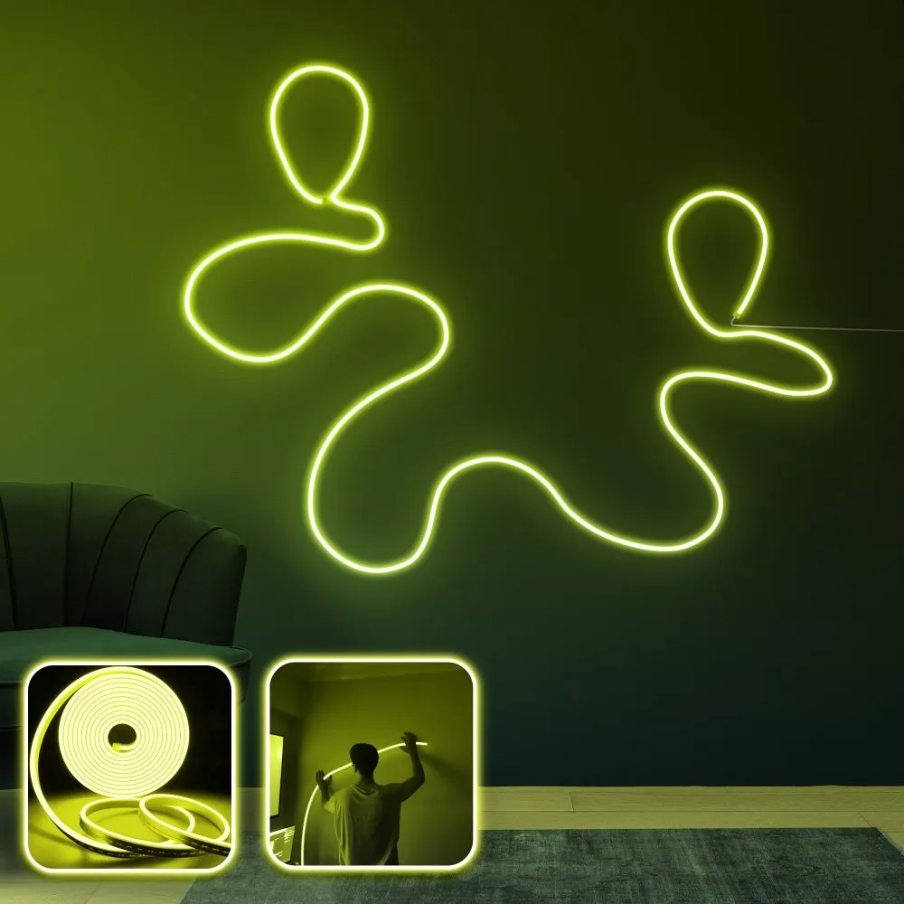 Zidna LED dekoracija Journey XL Yellow