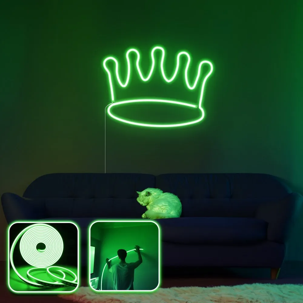 Zidna LED dekoracija King Large Green