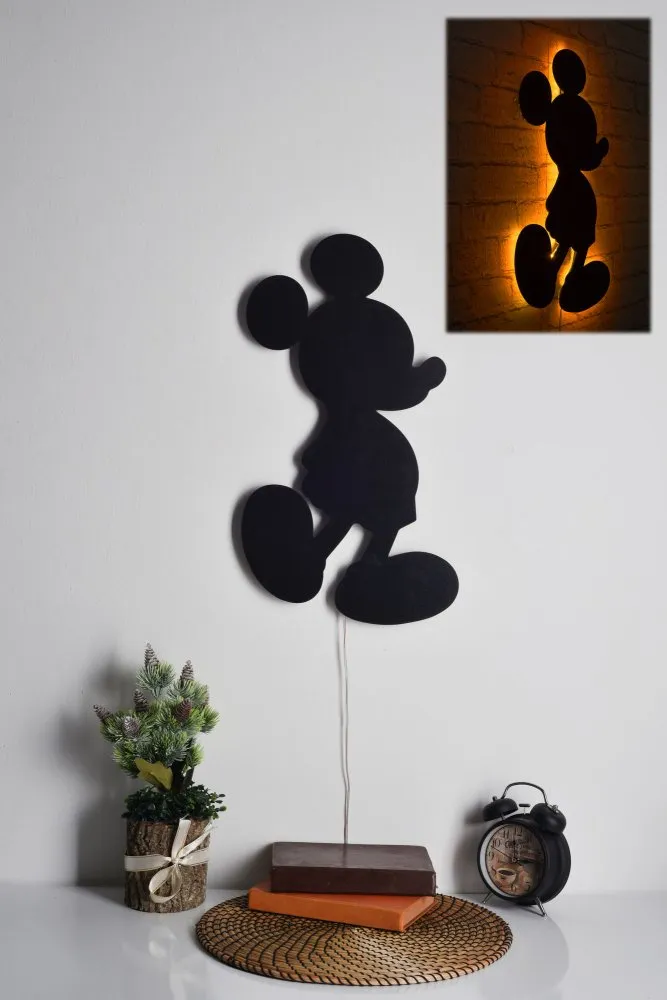 Zidna LED dekoracija Mickey Mouse Yellow