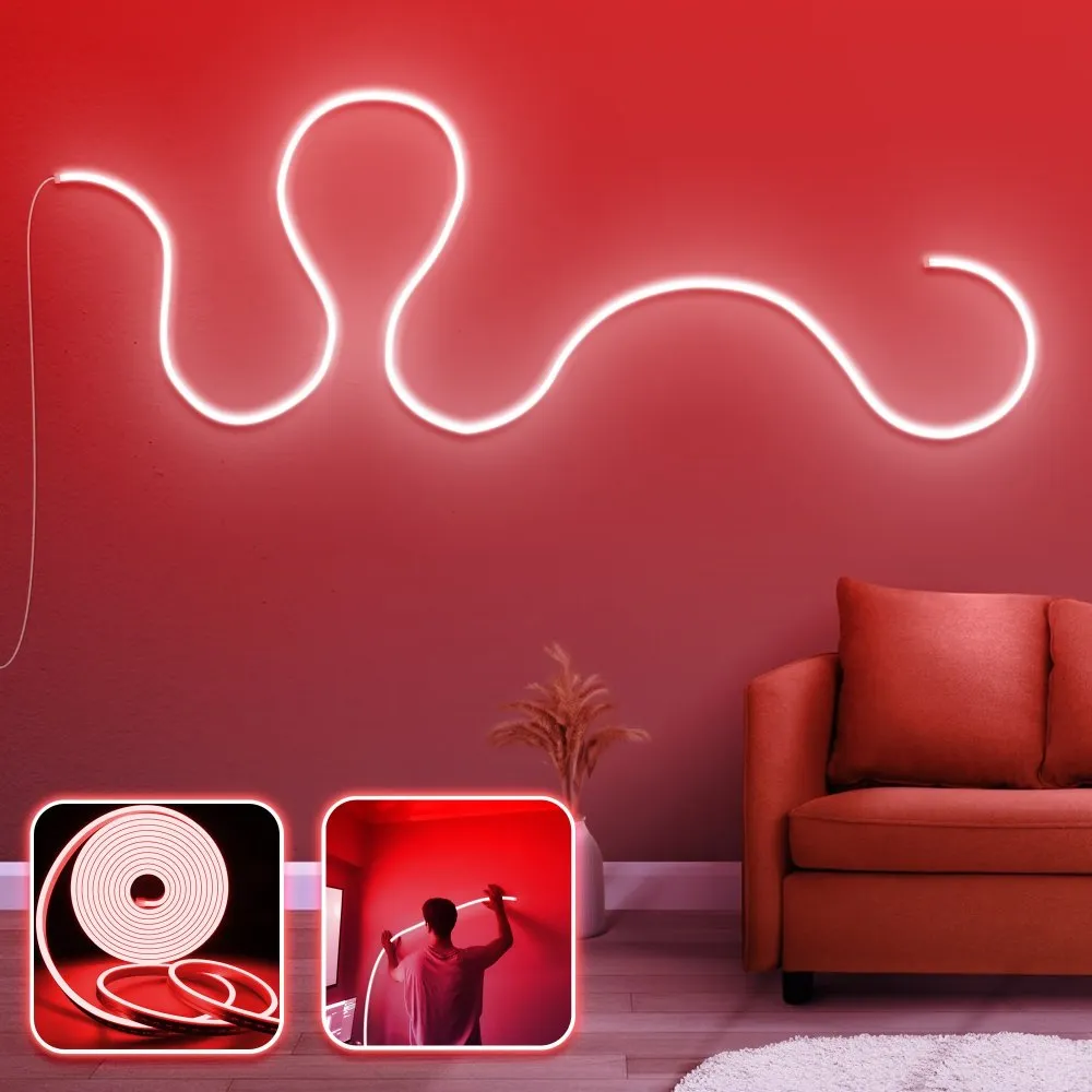 Zidna LED dekoracija Modern Wall Large Red