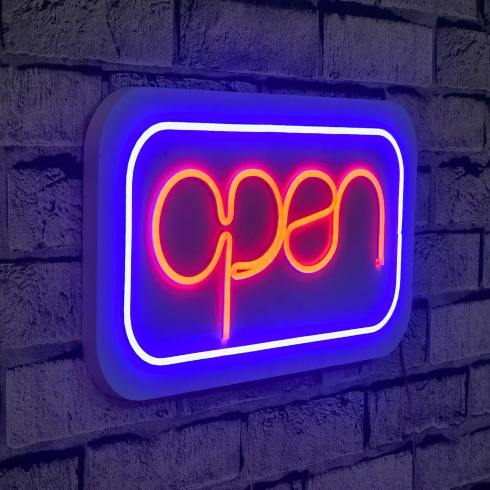 Zidna LED dekoracija Open BlueRed