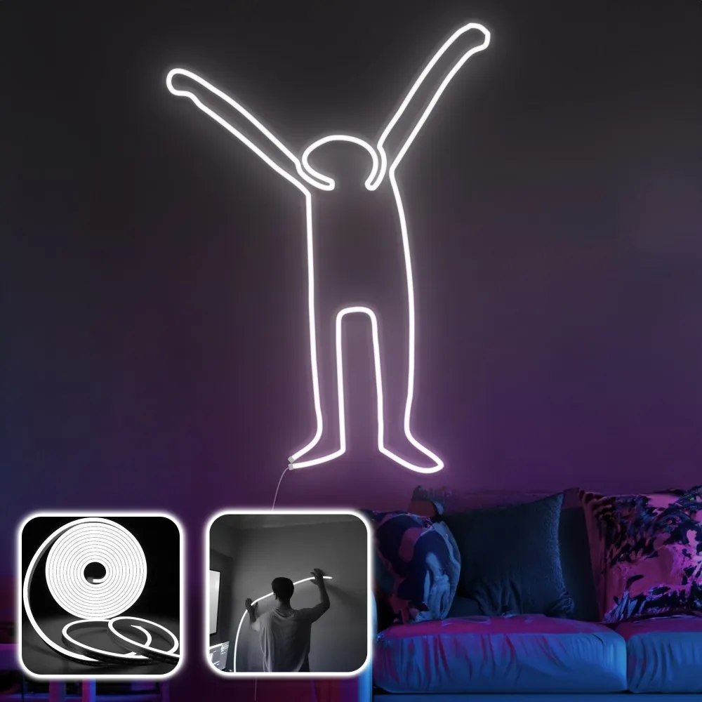 Zidna LED dekoracija Partying XL White