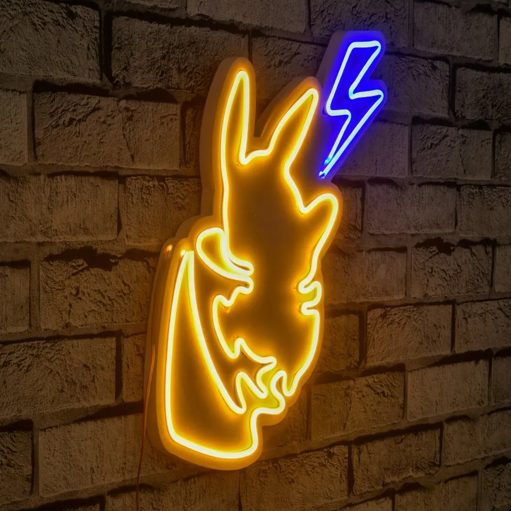 Zidna LED dekoracija Pikachu YellowBlue