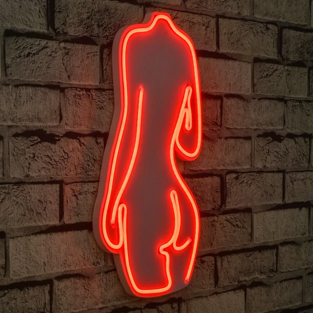 Zidna LED dekoracija Sexy Woman Red