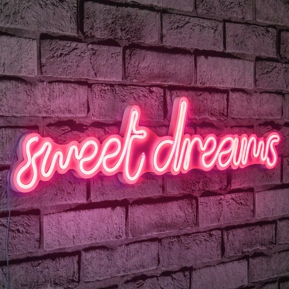 Zidna LED dekoracija Sweet Dreams Pink