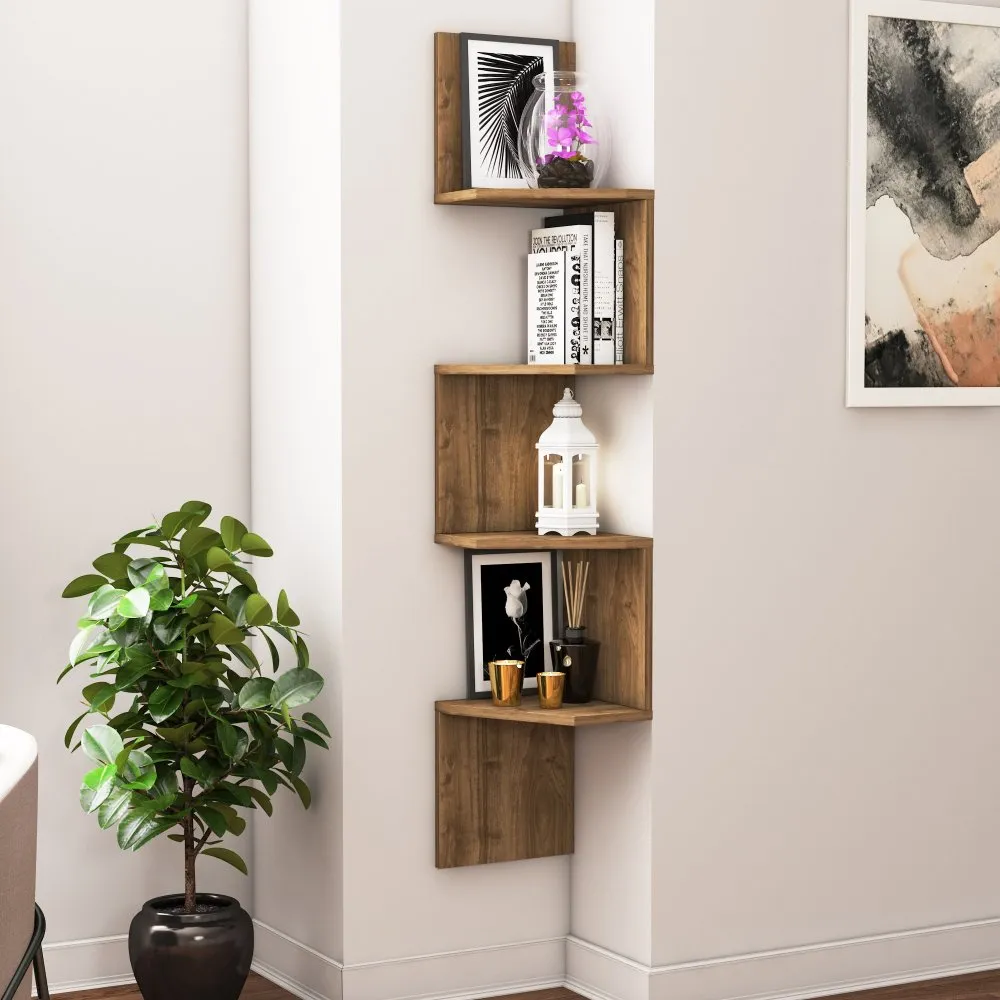 Zidna polica Desaldo Walnut