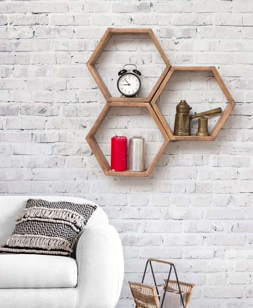 Zidna polica Elfo Walnut