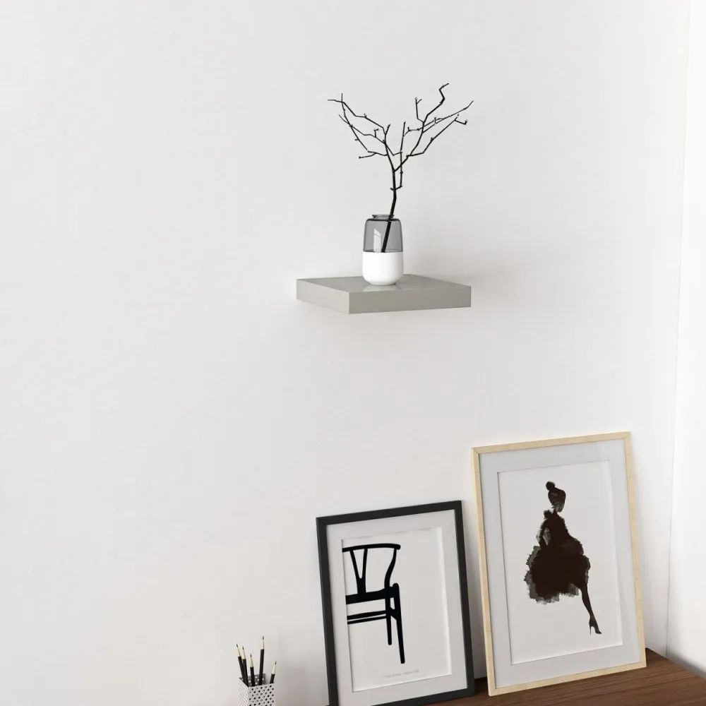 Zidna polica Gizli 23 Bright Grey