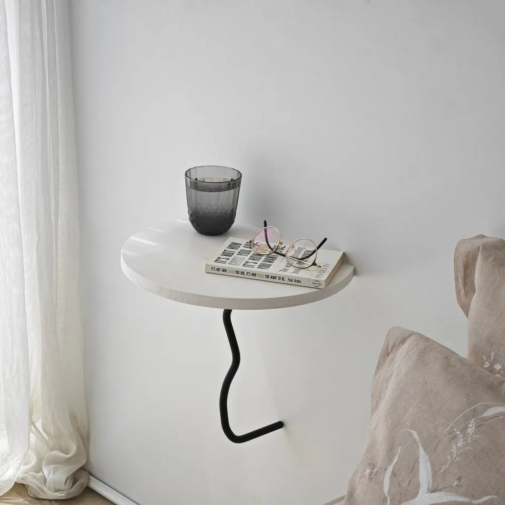 Zidna polica Leo Black White