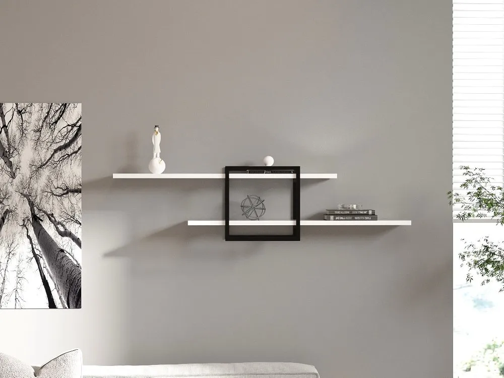 Zidna polica Mone White