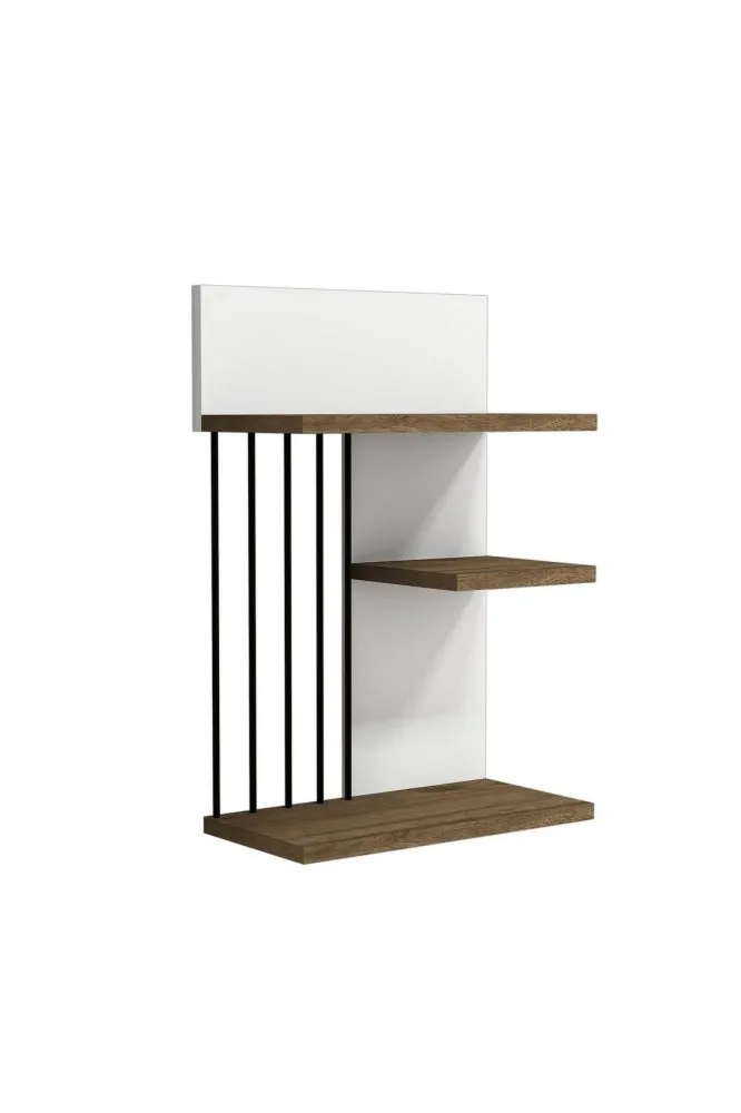 Zidna polica Nezma White Walnut