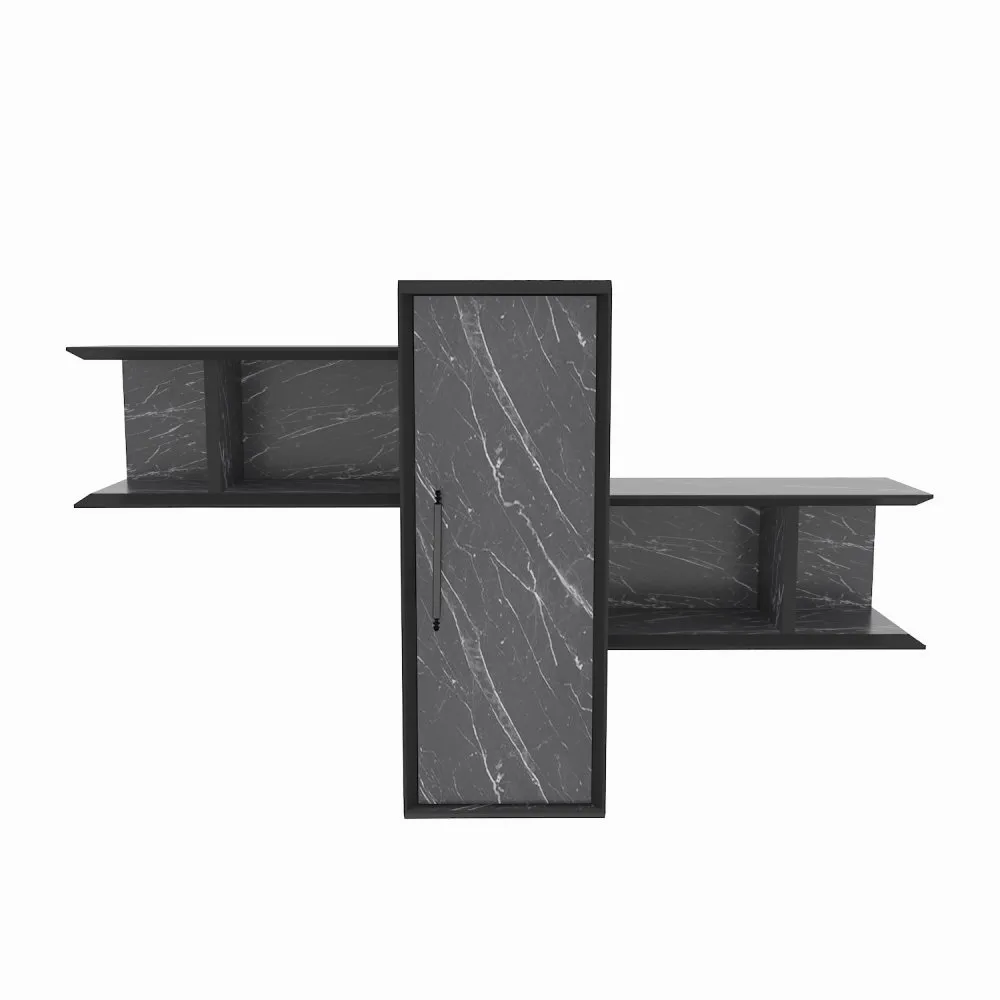 Zidna polica Olida Bendire Black
