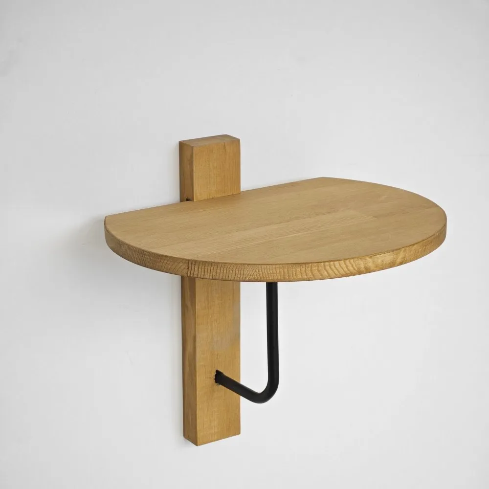 Zidna polica Reve Black Oak