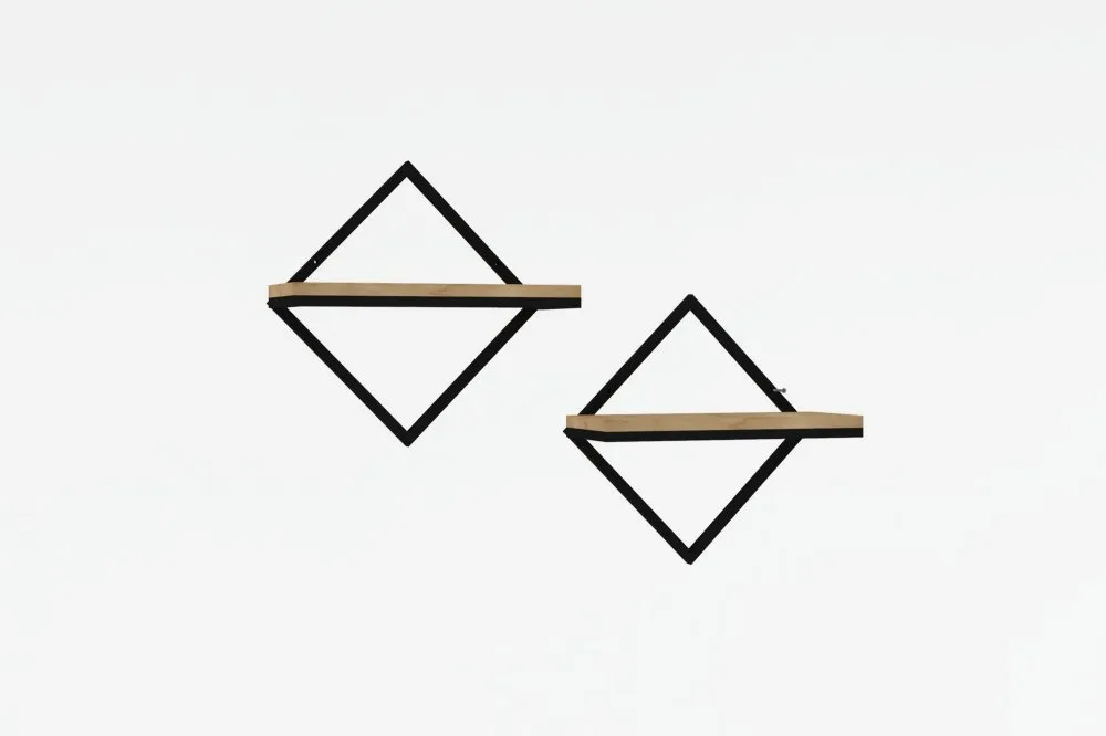 Zidna polica Sezo Sapphire Oak