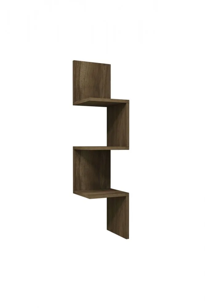 Zidna polica Zikzak Walnut
