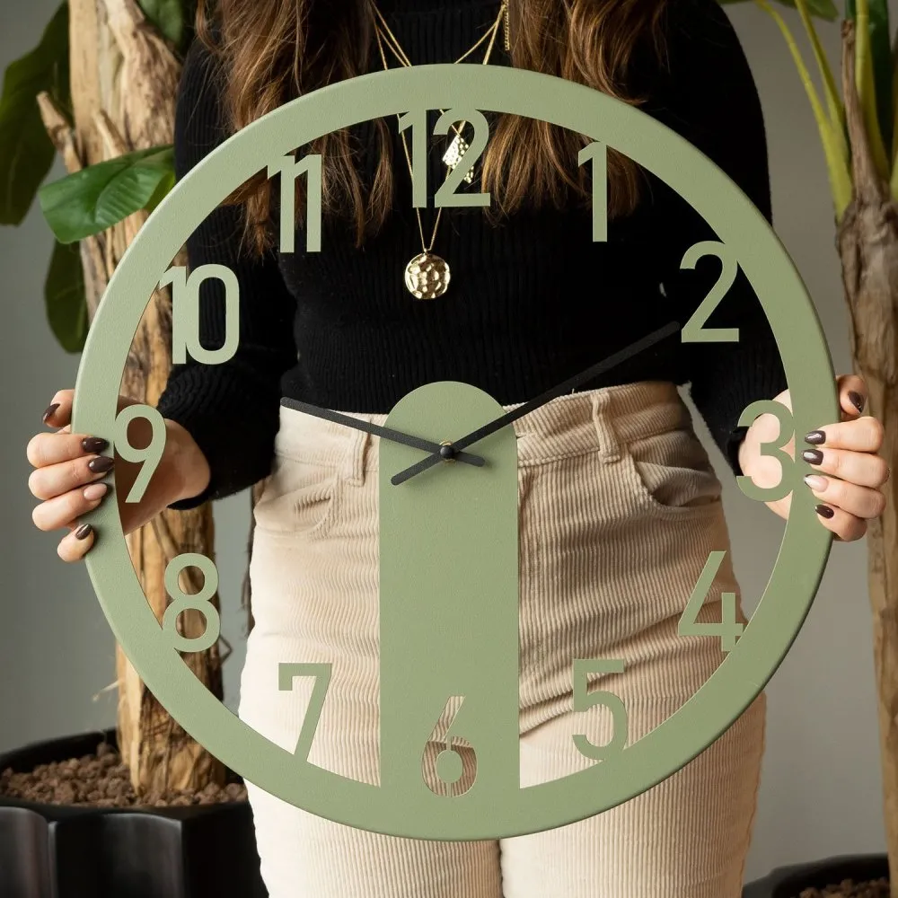 Zidni sat Mood Metal Wall Clock APS114 Green