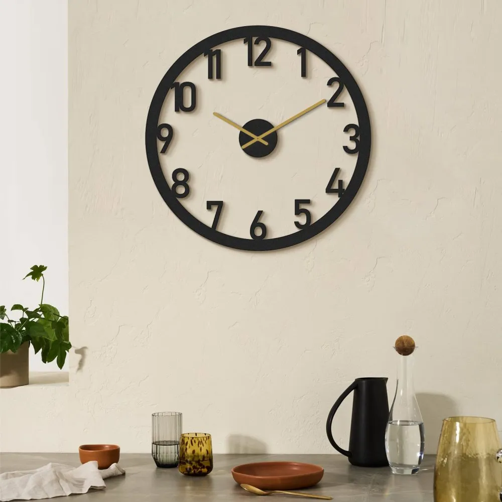 Zidni sat Stroke Metal Wall Clock APS115
