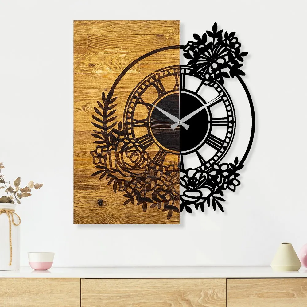Zidni sat Wooden Clock 14