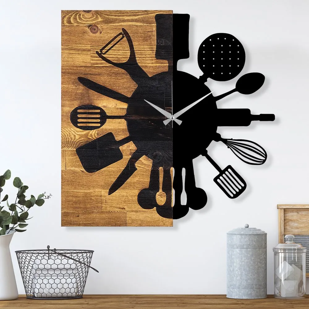 Zidni sat Wooden Clock 32