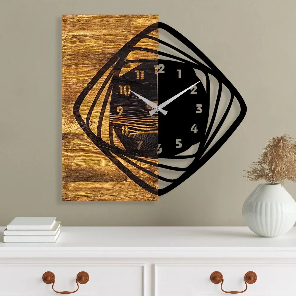 Zidni sat Wooden Clock 4