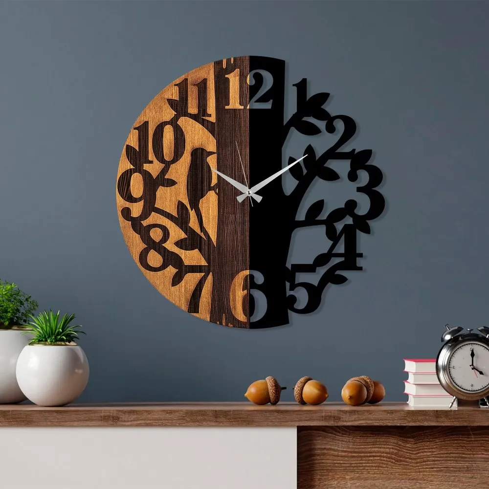 Zidni sat Wooden Clock 71