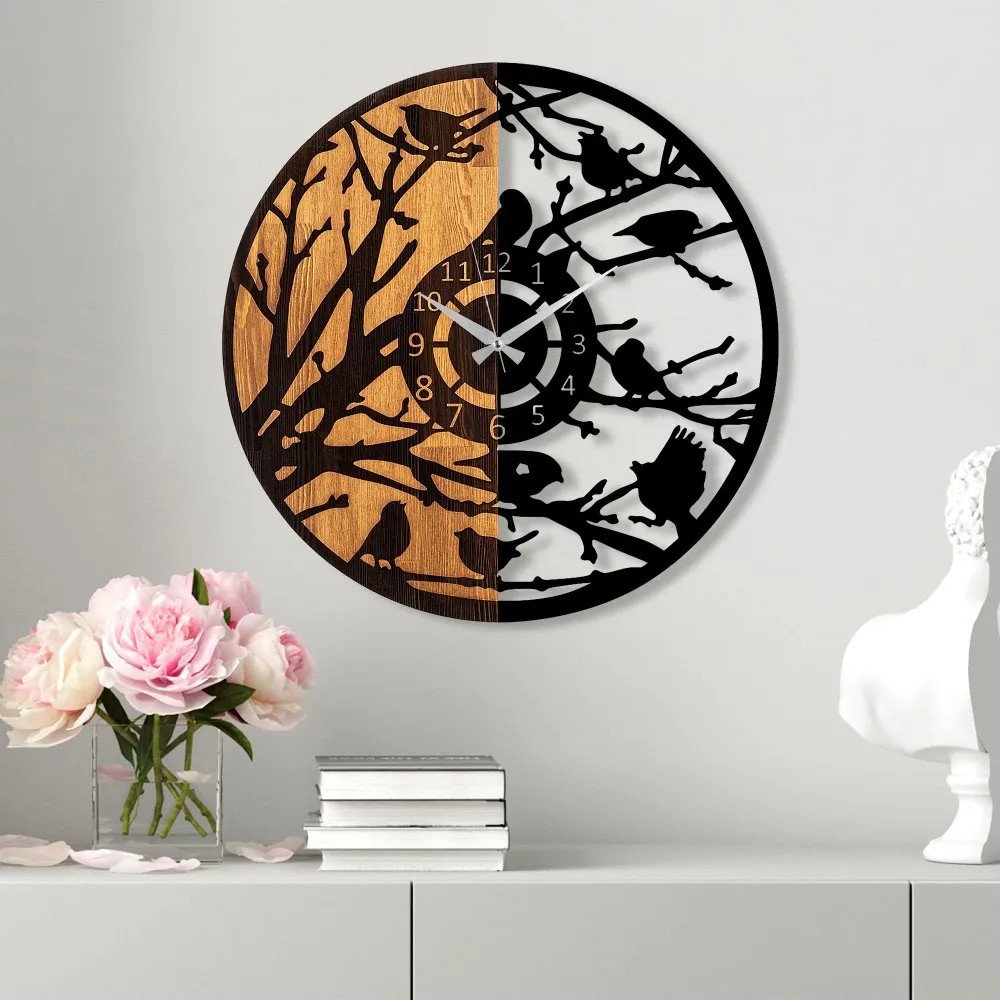 Zidni sat Wooden Clock 79