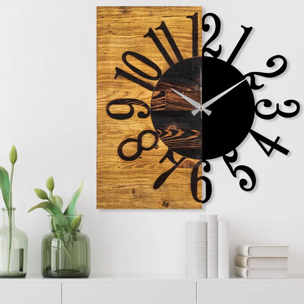 Zidni sat Wooden Clock 7
